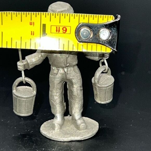 Vintage Dutch Artil Pewter Miniatures of a Dutch Boy in Traditional Costume - Picture 3 of 7